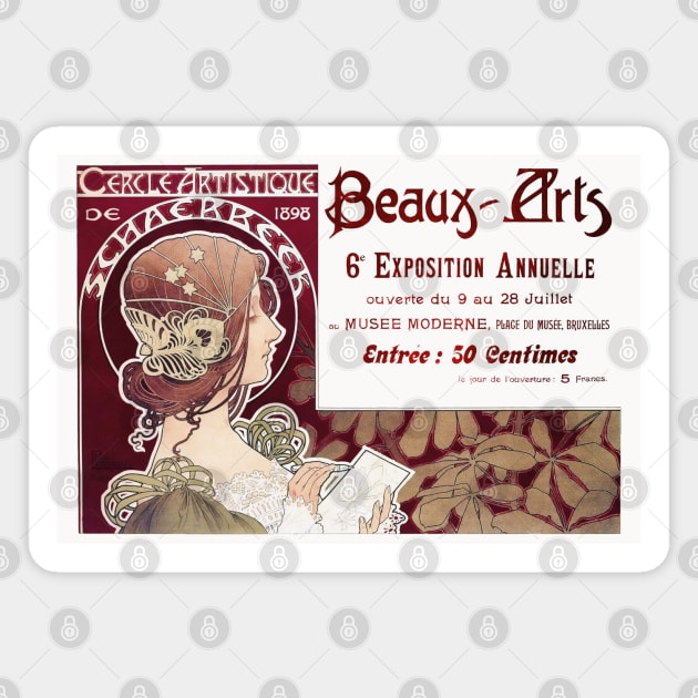 Beaux Arts Exposition Poster Magnet by UndiscoveredWonders